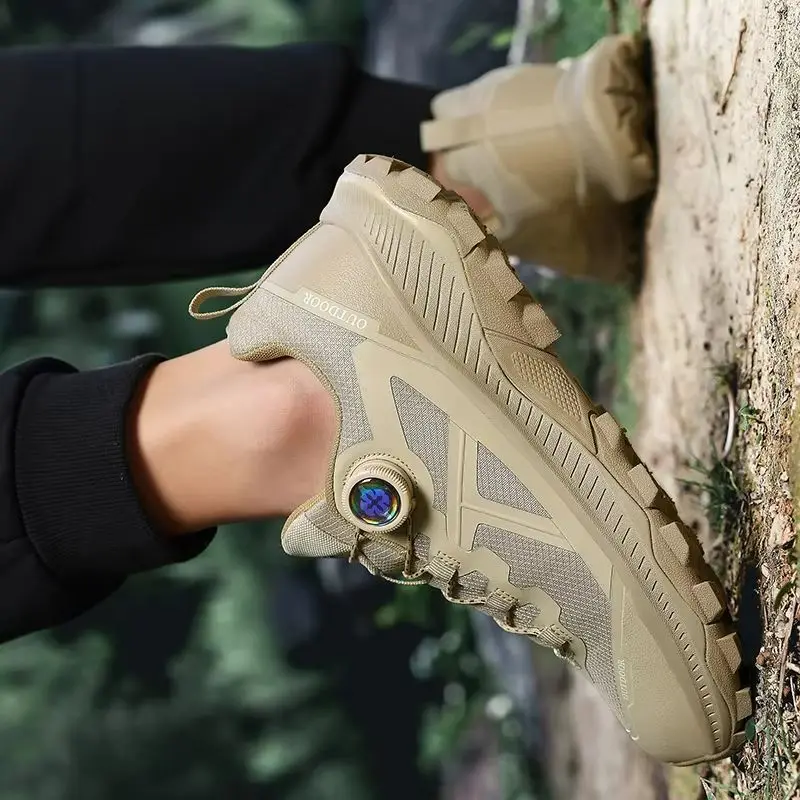 

2025 Hot Sale Hiking Men Trainers Outdoor Walking Shoes Mens Non-Slip Rock Climbing Shoes for Man Cool Men Shoes for Hiking