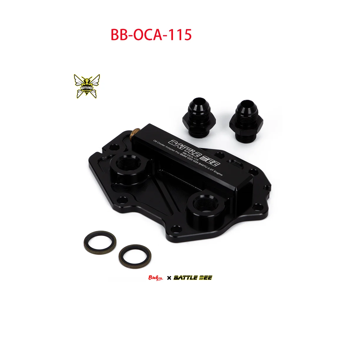 

Car Engine Oil Cooler Modification Thermostat Radiator For BMW G series B48TU 2.0T Oil Cooling Sandwich Plate Adapter BB-OCA-115