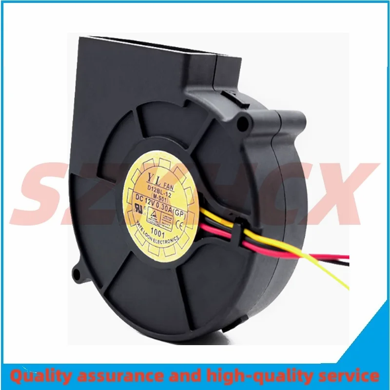 

1PCS/LOT Yate Loon D12BL-12 DC 12V 0.30A 97x97x33mm 3-Wire Server Cooling Fan