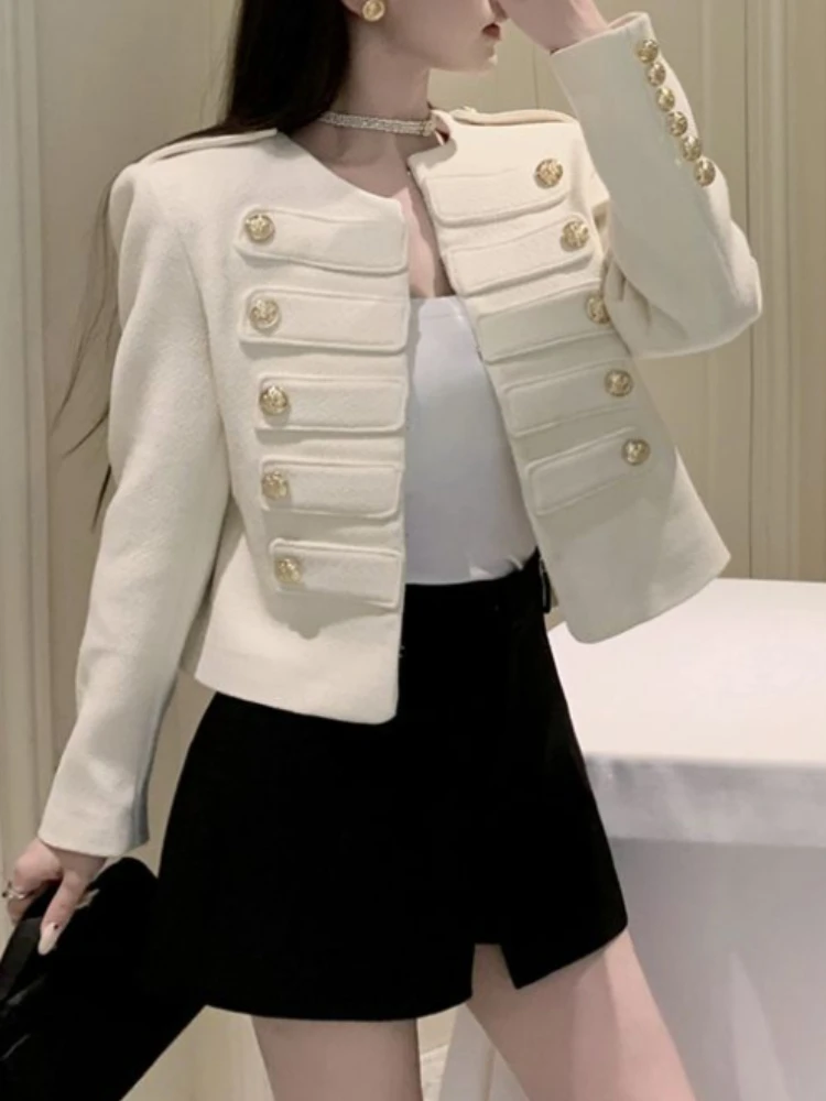 

2204 Winter Fashion New Women's Design High End Short Jacket Small Fragrant Luxury Long Sleeved Top Banquet Dressing Coat