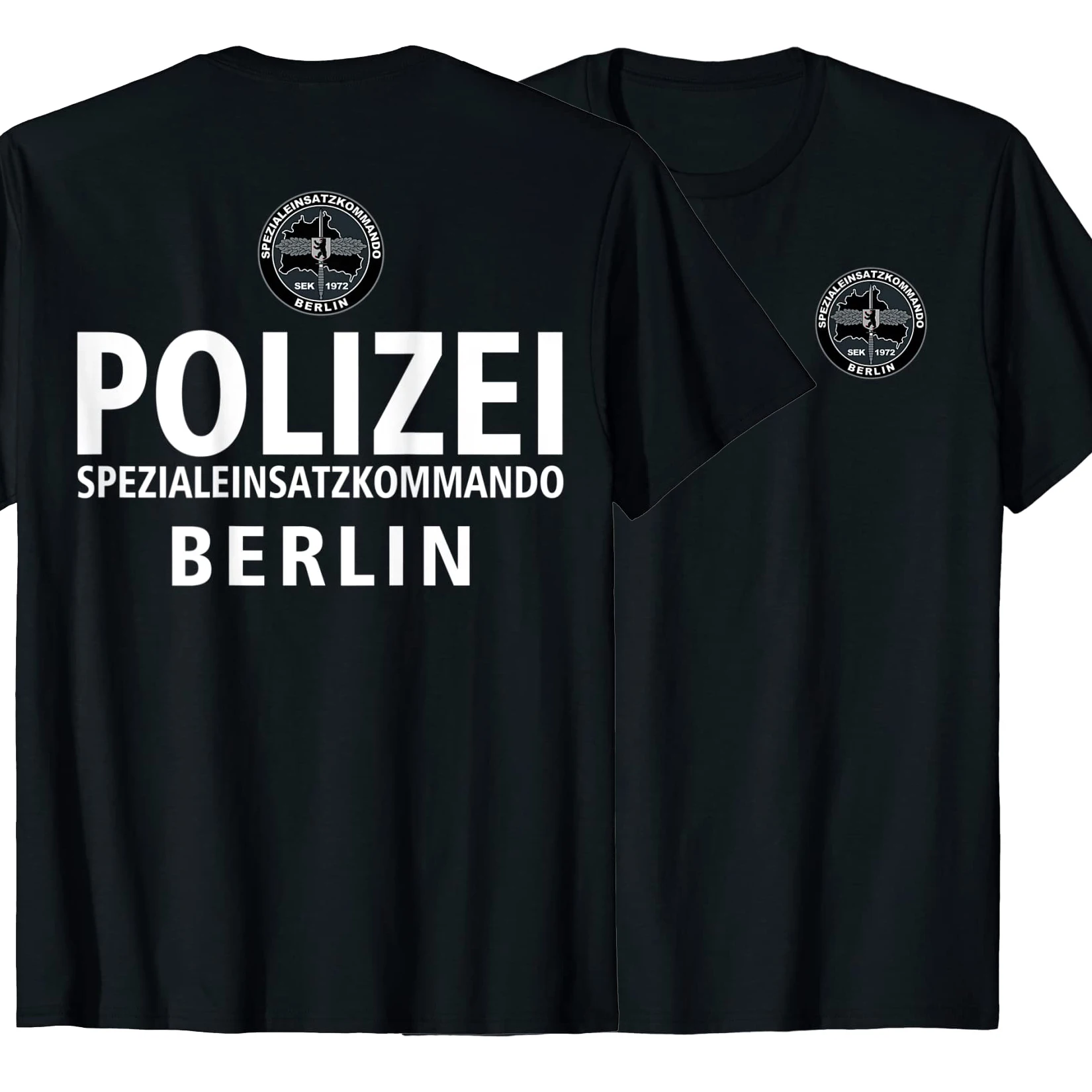 Germany Berlin SWAT  SEK Spezialeinsatzkommando T-Shirt. Premium Cotton Short Sleeve O-Neck Mens T Shirt New S-3XL