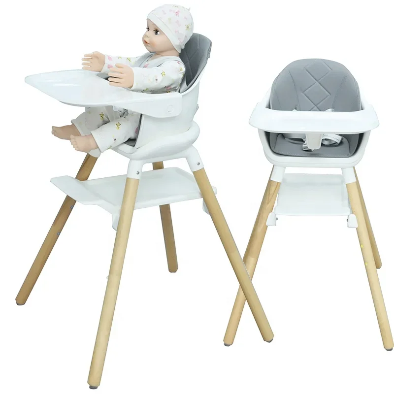 Silla de alimentación de bebé multifuncional/silla de comedor de bebé de alta calidad/silla alta de pp respetuosa con el medio ambiente para alimentación de bebé