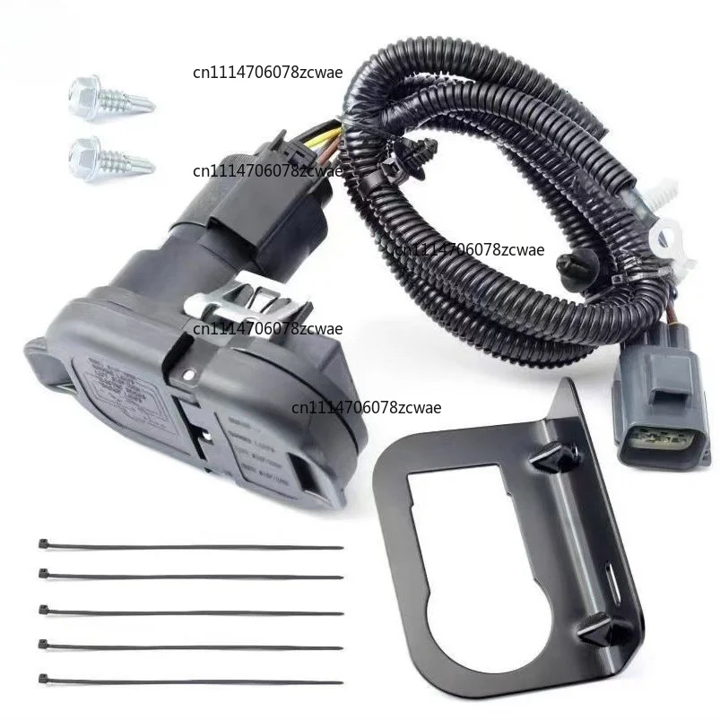 4/7 Pin Trailer Towing Wiring Harness Connector with Mounting Bracket, Replace Part 9L3Z-15A416-A, Auto Towing Accessories