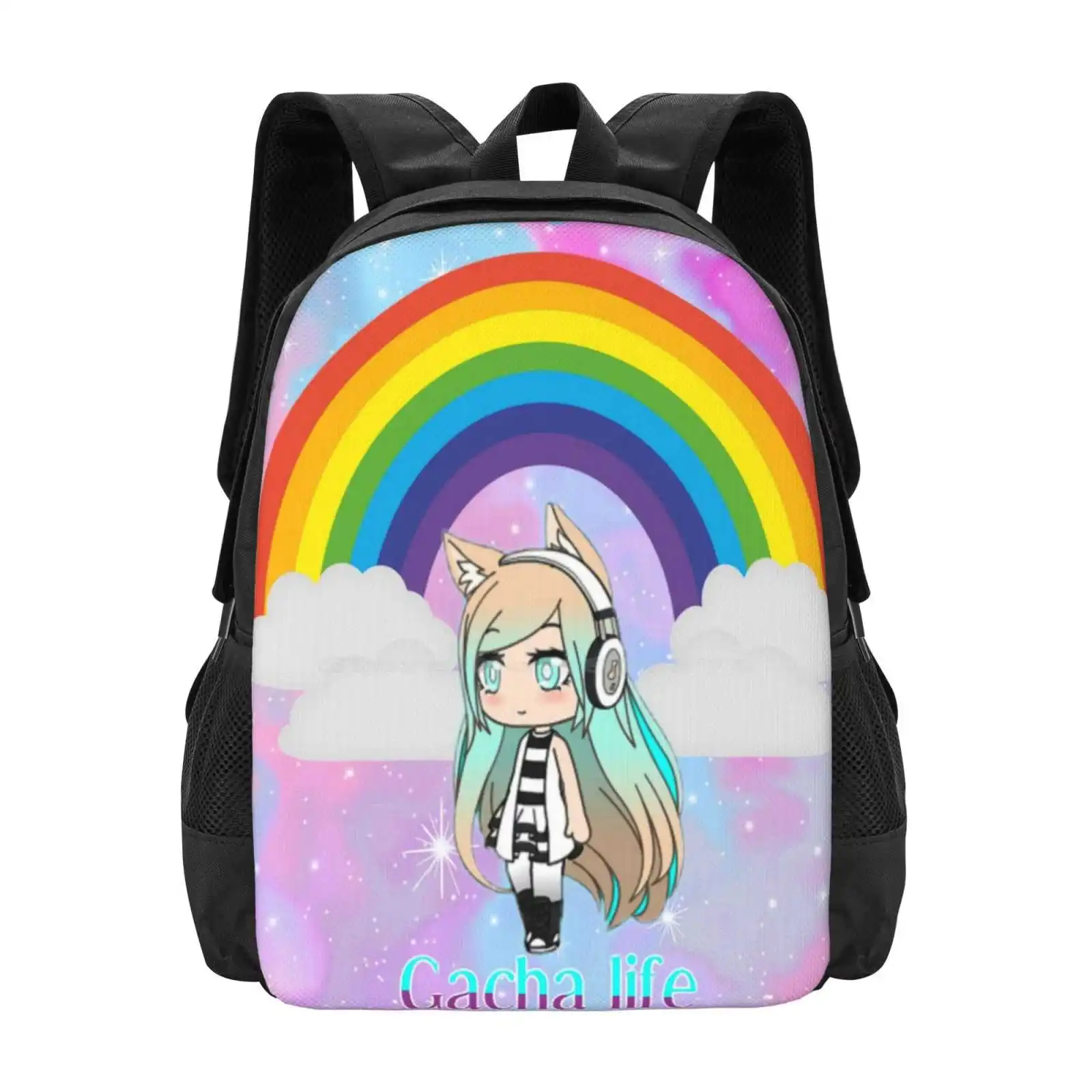 Gacha Life Anime 4 School Bags Travel Laptop Backpack Gacha Life Manga Anime Chibi Kawaii Girl Cartoon Cute Bloxburg Gachaworld