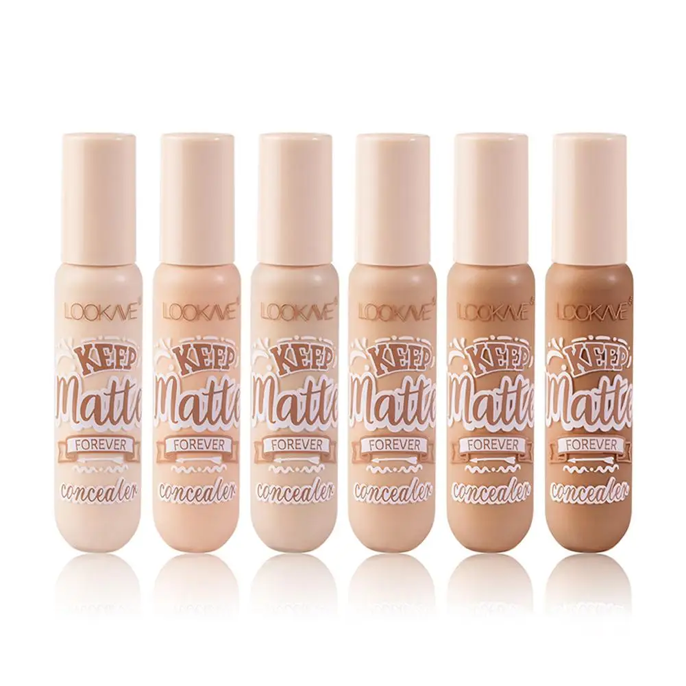 6 colori Liquid Concealer Foundation Cream copertura completa macchie di Acne occhiaie idratante Waterproof Face Base Cosmetics