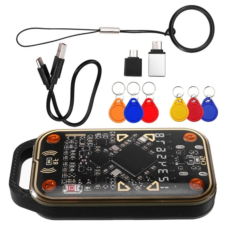 M01K Chameleon Ultra V3.0 RFID Smart Card Emulator Reader+ 6PCS UID/CUID Keychain Tags 125Khz 13.56Mhz ID IC Smart Card Copier