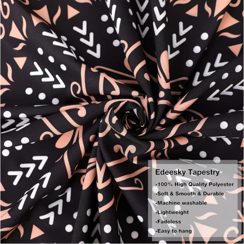 VIKAMA عيد الميلاد نسيج الغبار آلة قابل للغسل الأحمر الفضة عيد الميلاد الكرة ستار غرفة المعيشة غرفة نوم حائط الخلفية ديكور #5