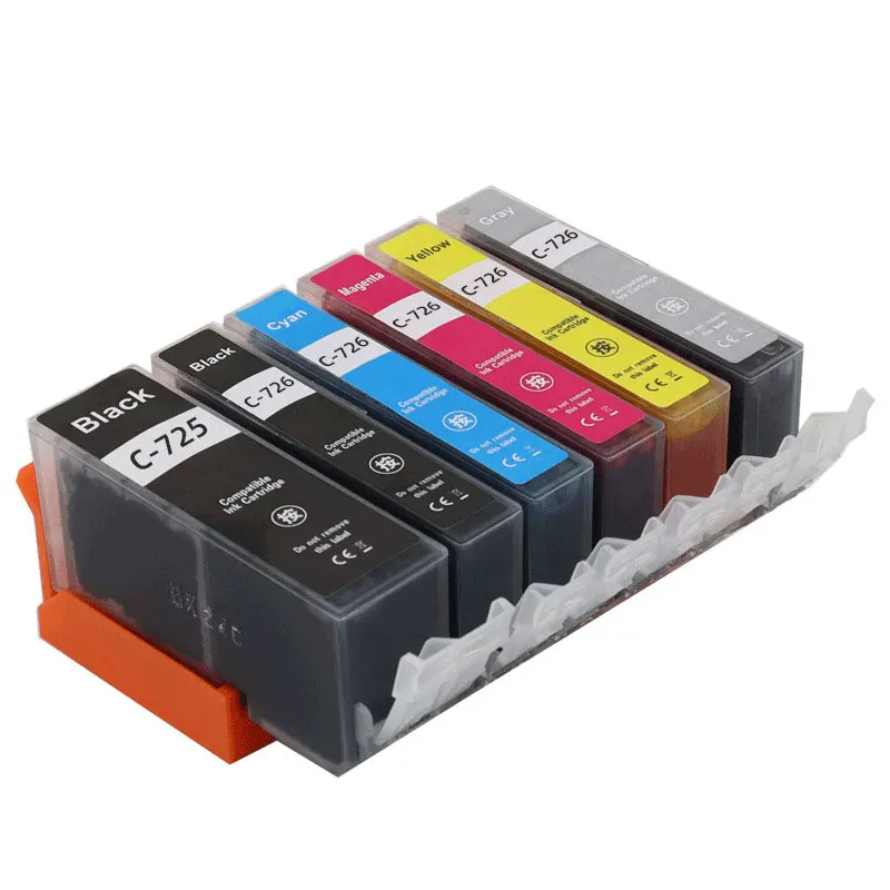 PGI-725 CLI-726 Compatible Ink Cartridge for Canon PGI725 CLI726 PIXMA IP4870 IP4970 IX6560 MG5170 MG5270 MG5370  Printer