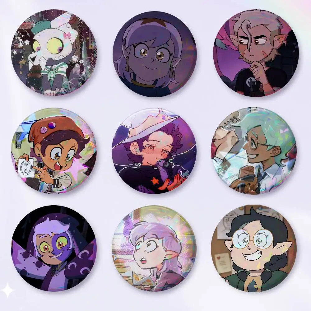 A-O-Owl H-House Anime Round Badges, Brooches, Clothing Accessories, Birthday Gifts, Anime Conventions