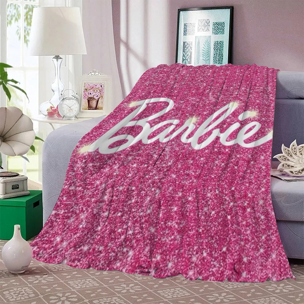 Barbie Warm Winter Blankets for Sofa Cover Blanket Thin Wadding Blanket Bed Fluffy Soft Blankets King Size Luxury Bedding Throw