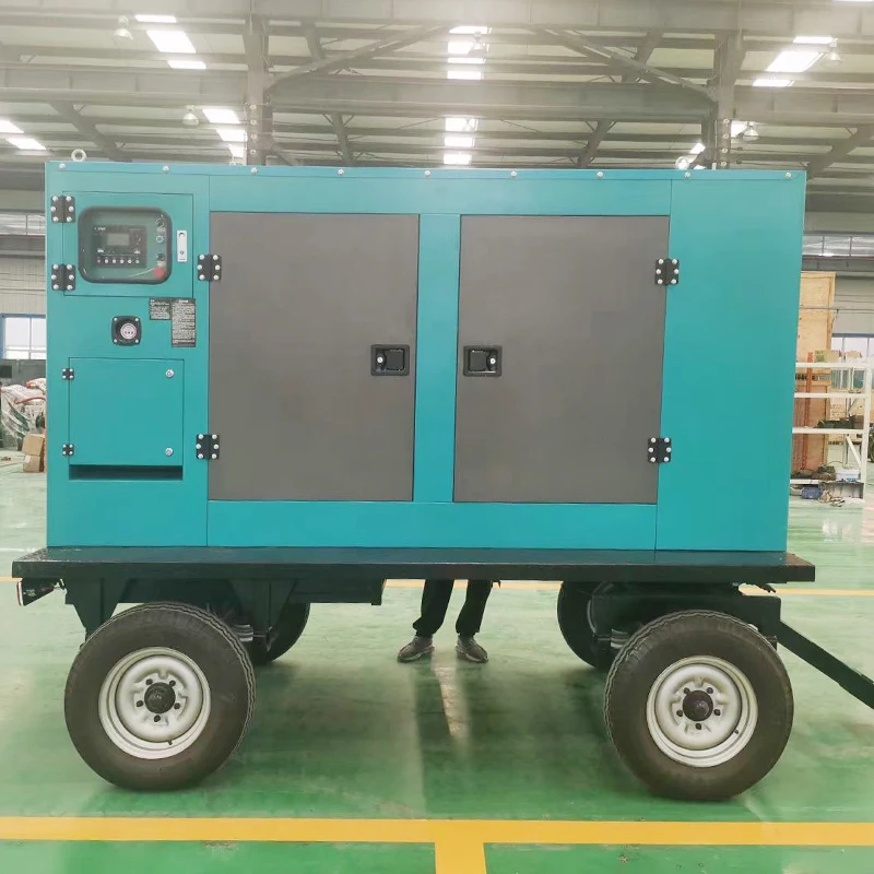 Commercial silent generator set 80kw 100kva diesel dynamo genset sealed box structure weather resistant outdoor generator set