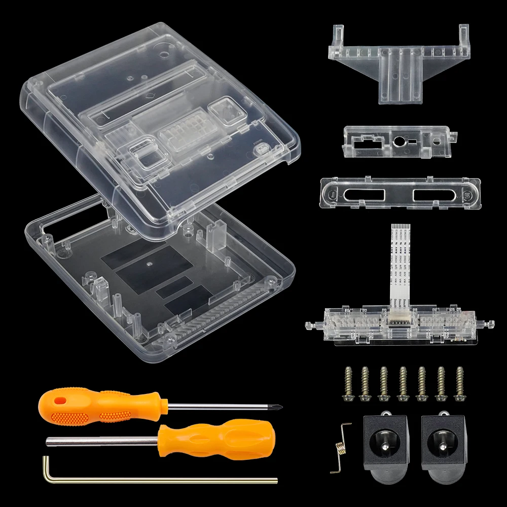 ABS Transparent Shell Replacement Case For Super Famicom Game