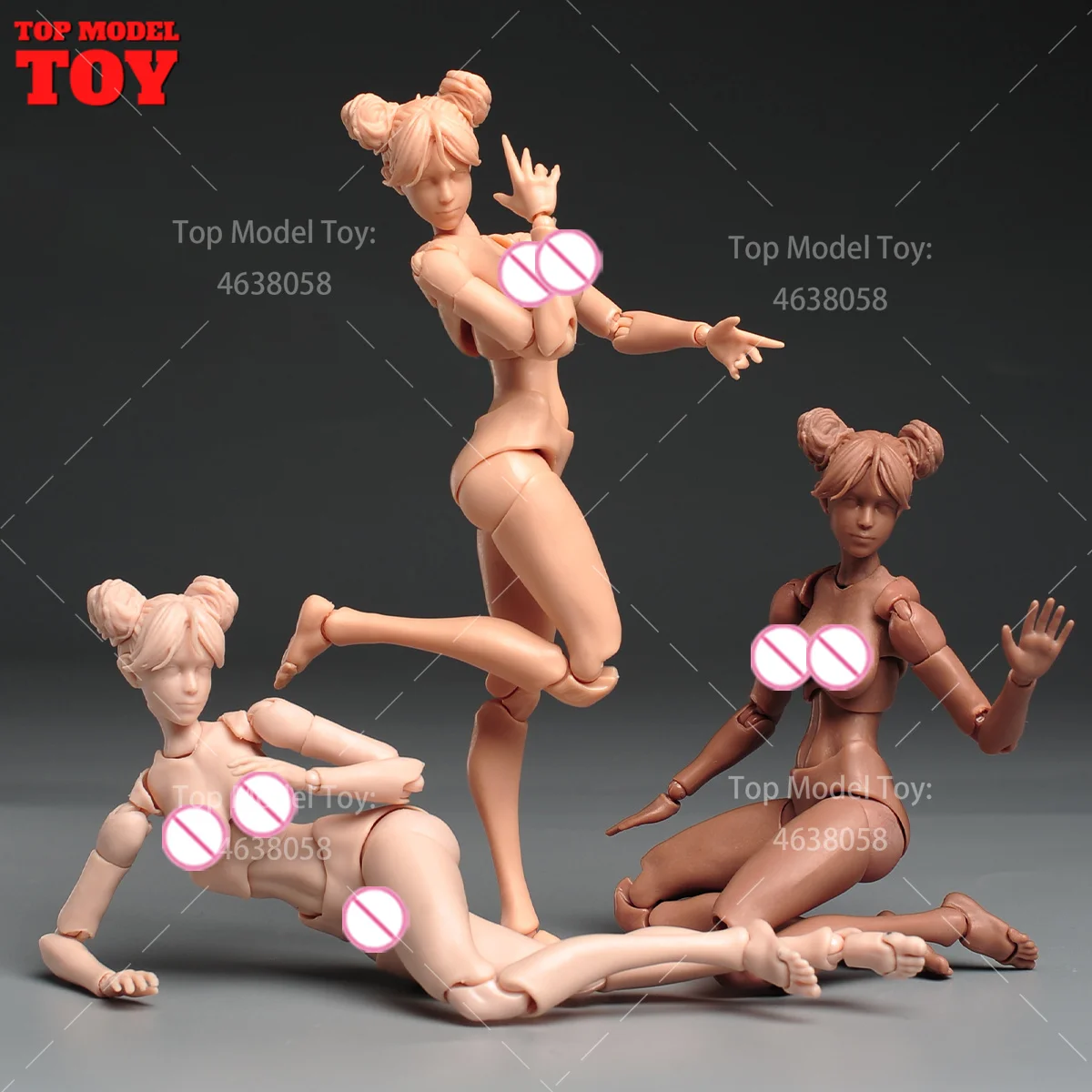 Romankey X COWL 1/12 Scale Super Flexible Girl Joint Body Female Soldier Action Figure Doll 15.8cm Artist Painting Model