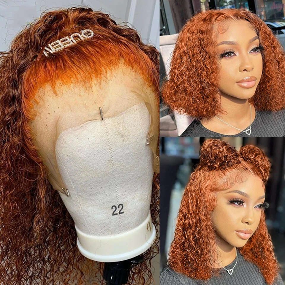 Perruque Lace Front Wig Naturelle Bouclée, Deep Wave, 4x4 HD, 5x5, Transparent, Densité 180%