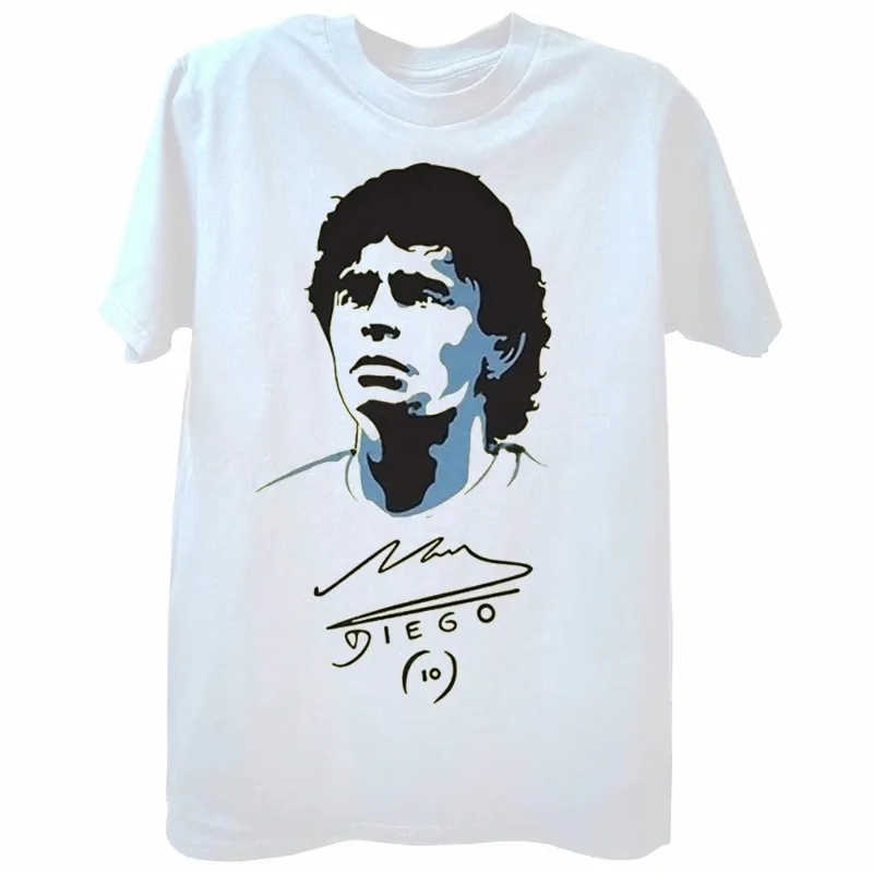 Diego Armando Maradona Summer T Shirt Argentina Football Tees Top Casual Cotton Men Clothing Sport Tshirt Oversized