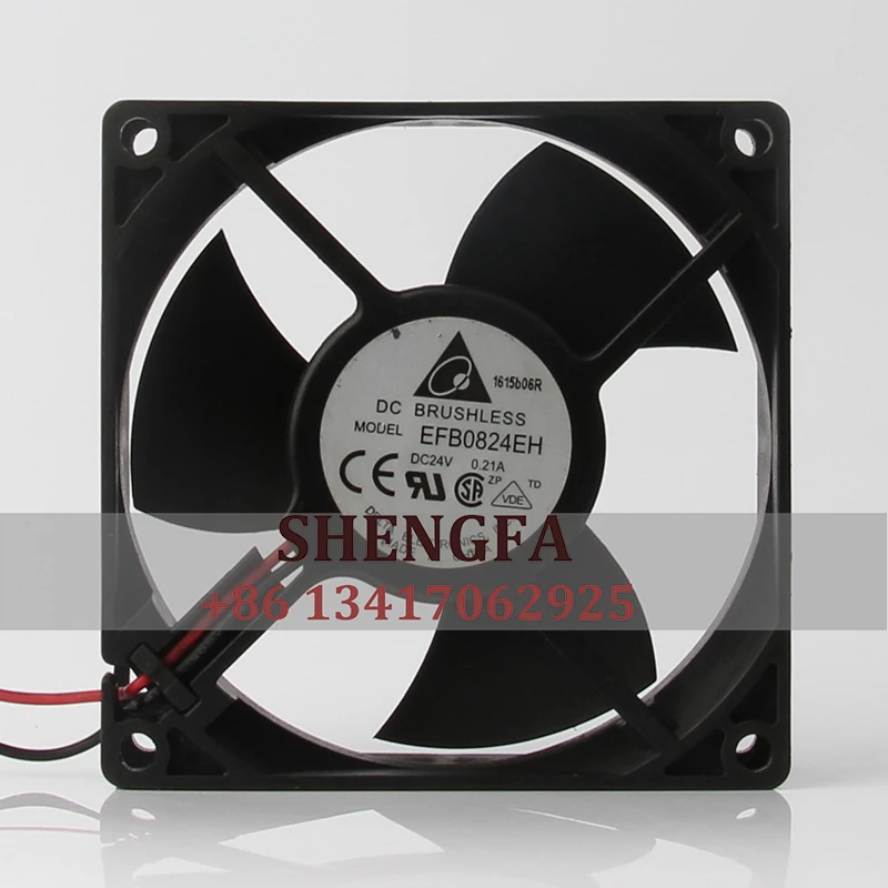 

DELTA EFB0824EH Case Cooling Fan 80*80*25MM 8CM 24V 0.21A 8025 Double Ball Inverter High Airflow