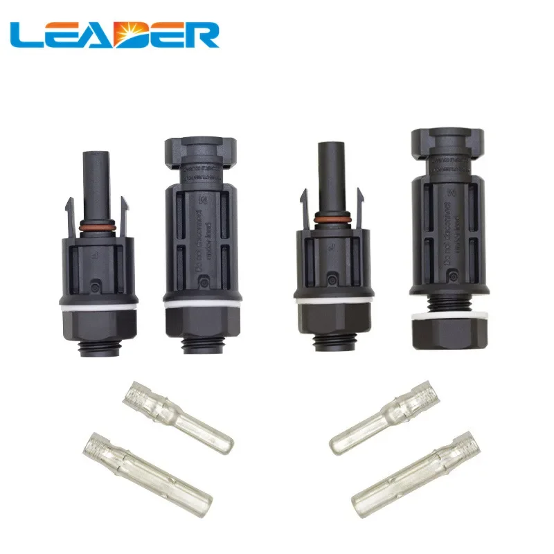 LEADER 5 Pairs/lot  PV 1000V Connector for Solar Panel Mount and Inverter Panel Solar Connector Solar Coupler IP67 SY-CP4C