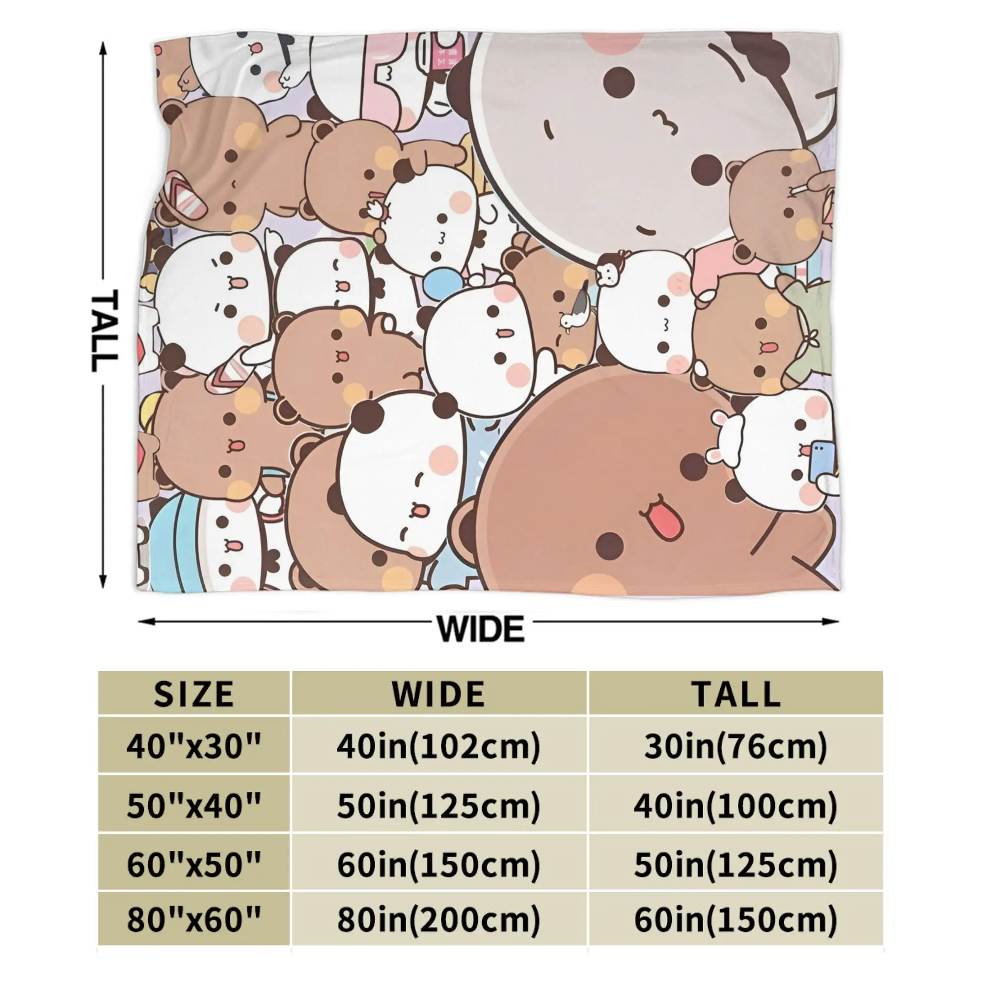 بطانيات بوبو دودو الأنيقة فائقة النعومة من الفلانيل للاسترخاء وقابلة للغسل في الغسالة #5