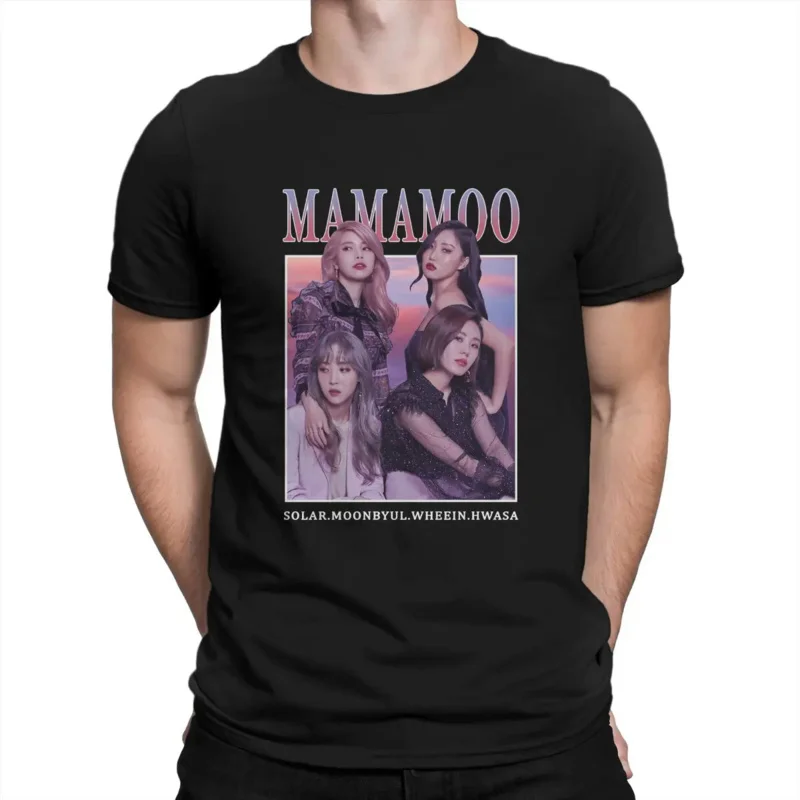 Men T-Shirts Members Novelty Pure Cotton Tee Shirt Short Sleeve MAMAMOO T Shirts Round Collar Tops New Arrival