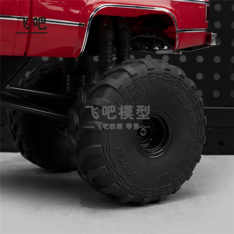 

80 * 33mm Cute Edition Flying Leopard Wheel Hub Tire for 1/24 SCX24 FMS FCX24 Upgrade DIY Accessories Through Modification