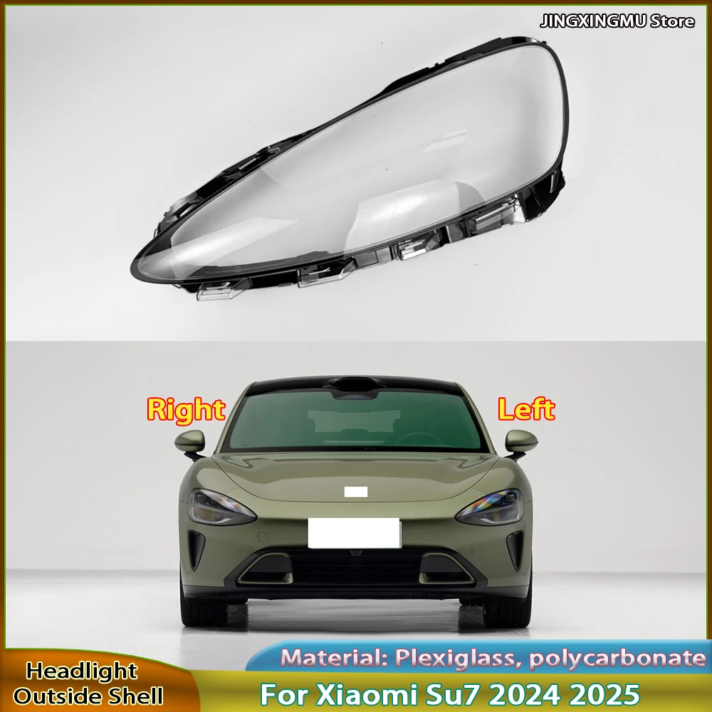 

Headlamp Cover Lens Plexiglass For Xiaomi Su7 2024 2025 Headlight Transparent Shell Replace The Original Lampshade