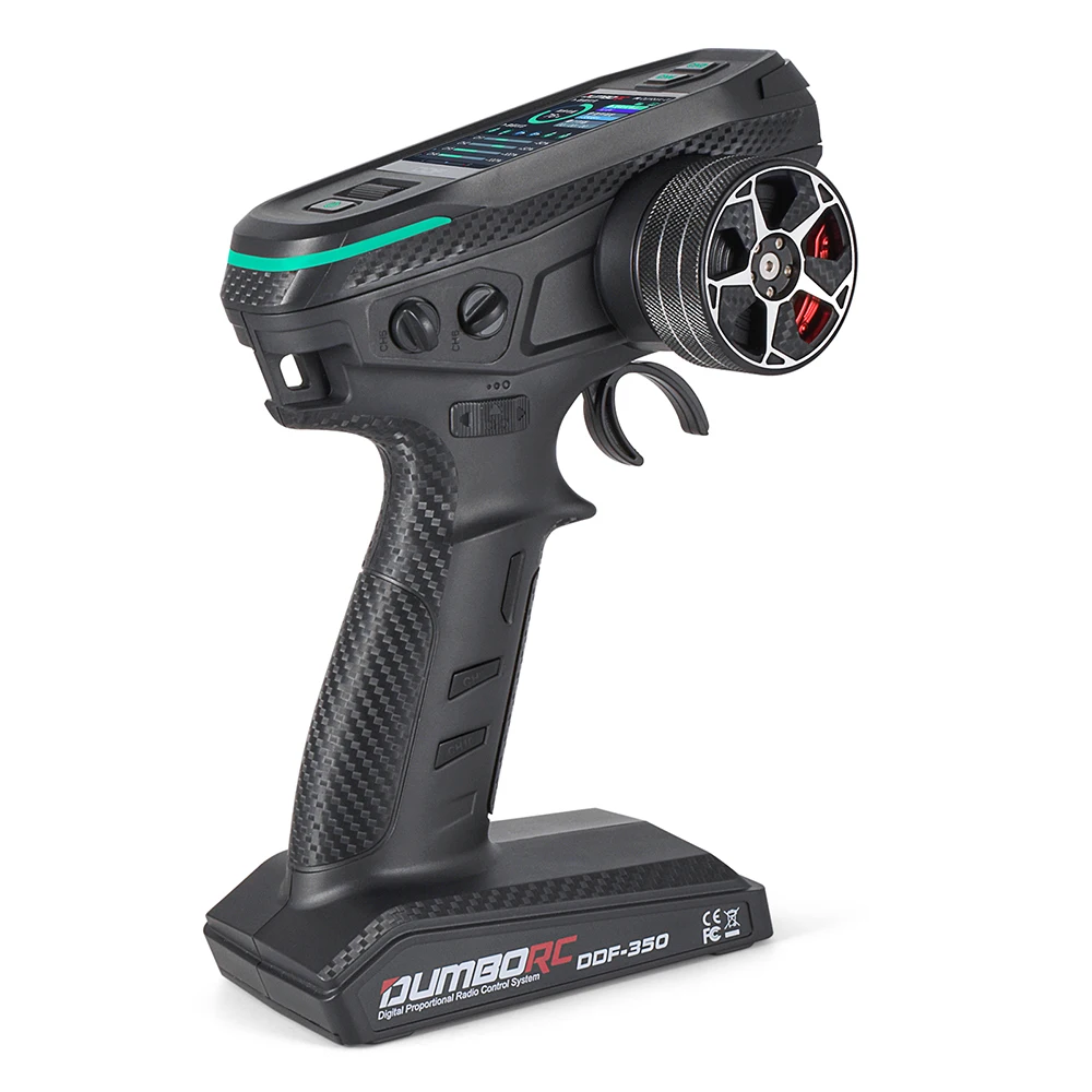 DUMBORC DDF-350 Zender met Ontvanger 2.4G 10CH Digitale Radio Afstandsbediening voor RC Auto Boot Tank LCD FHSS Systeem