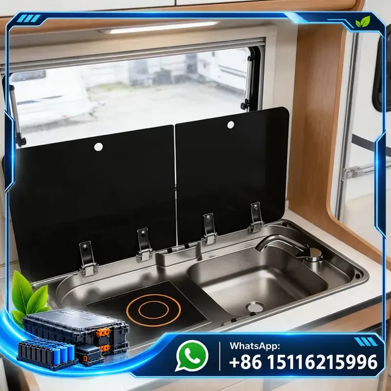 RV sink induction cooker combination device, compact built-in kitchen equipment, shock resistance, suitable for RV campers,