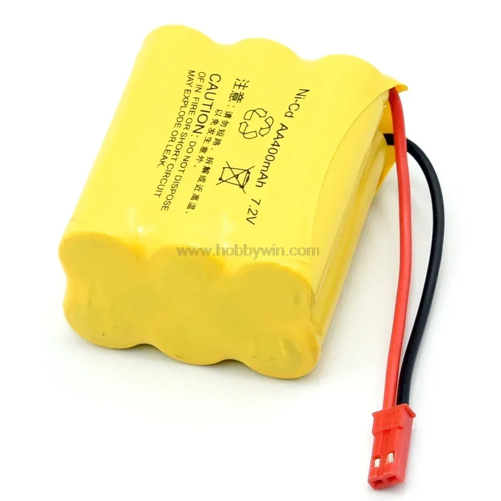 Spina JST per batteria NiCD da 7,2 V 400 mAh per modello RC Buggy Car Truck Speed Boat Nave aereo