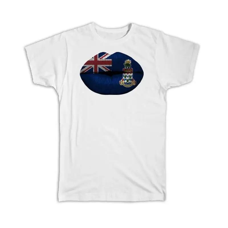 

Lips Cayman Islands Flag Islander Expat Country For Her Женская футболка