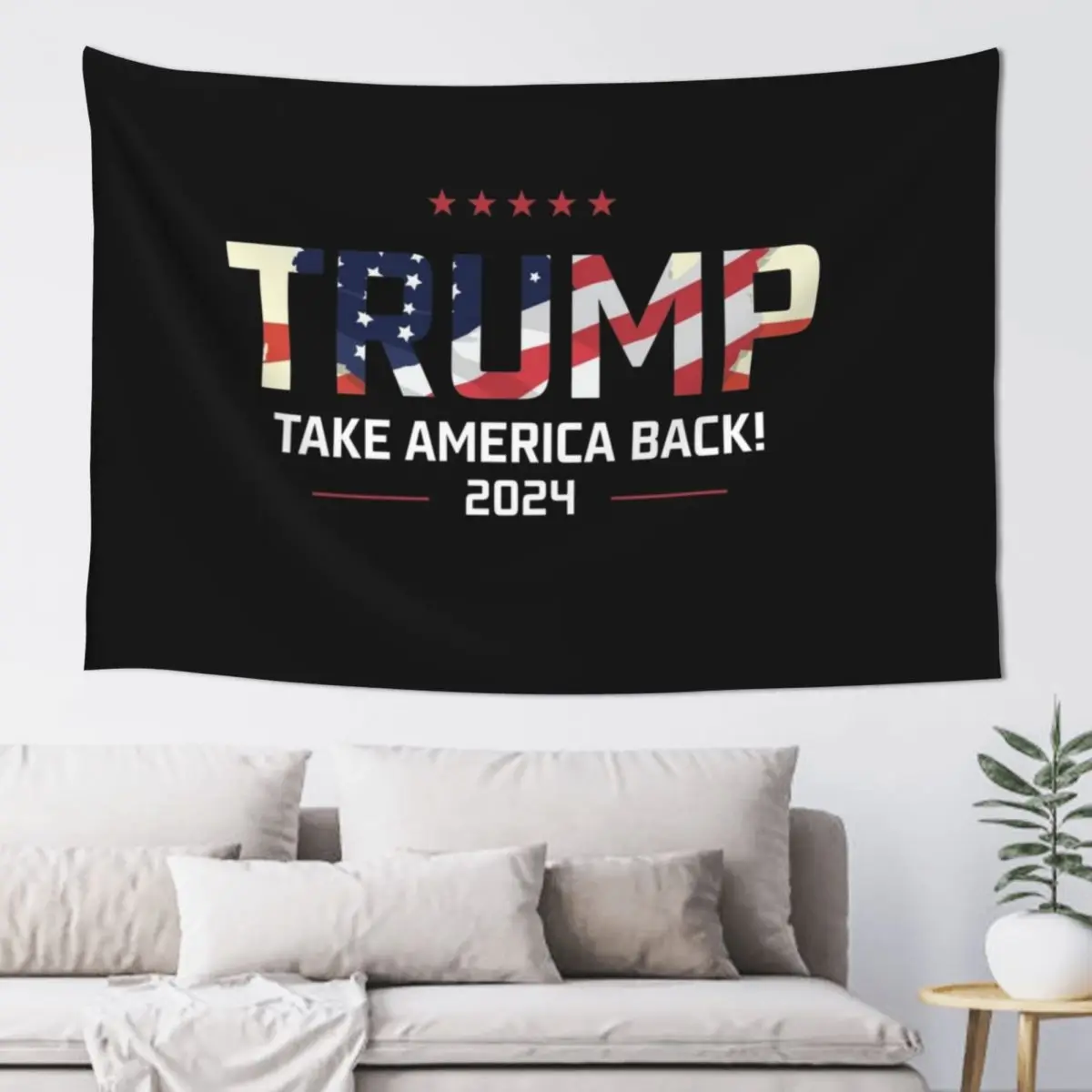 Trump 2024 Take America Back Tapestry Bed Room Decoration Wall Hanging Tapestry