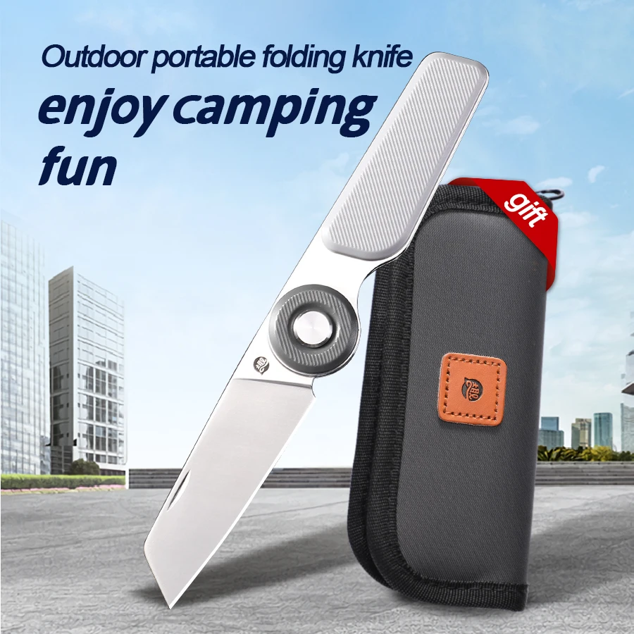 

Food grade ABS material outdoor folding tool knife, kitchen utensils anti slip cutting tool, exquisite and compact pocket knife