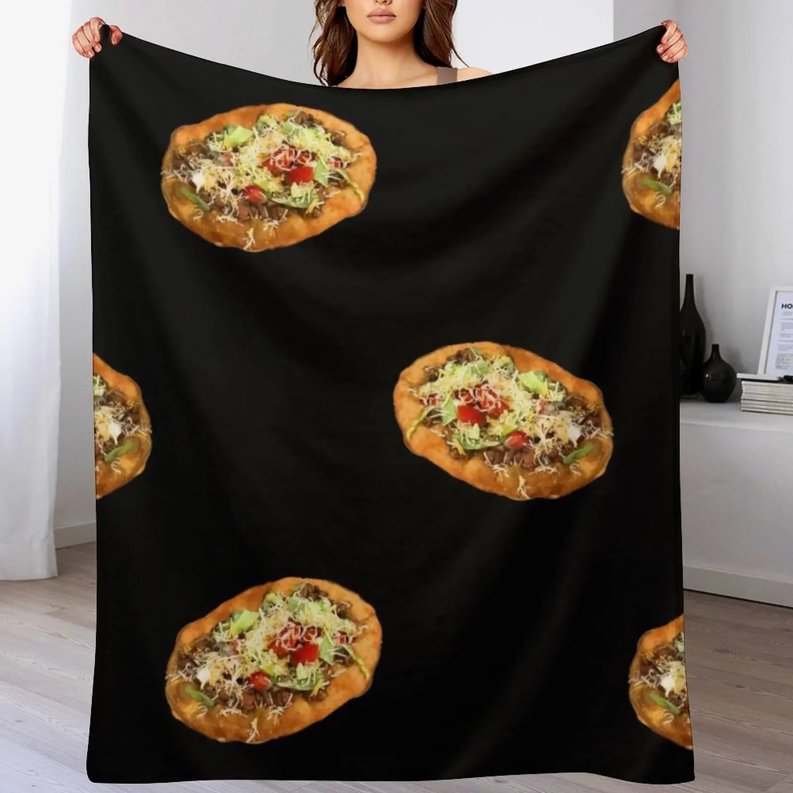 

NDN Taco Throw Blanket Soft Plush Blanket as Housewarming Gift
