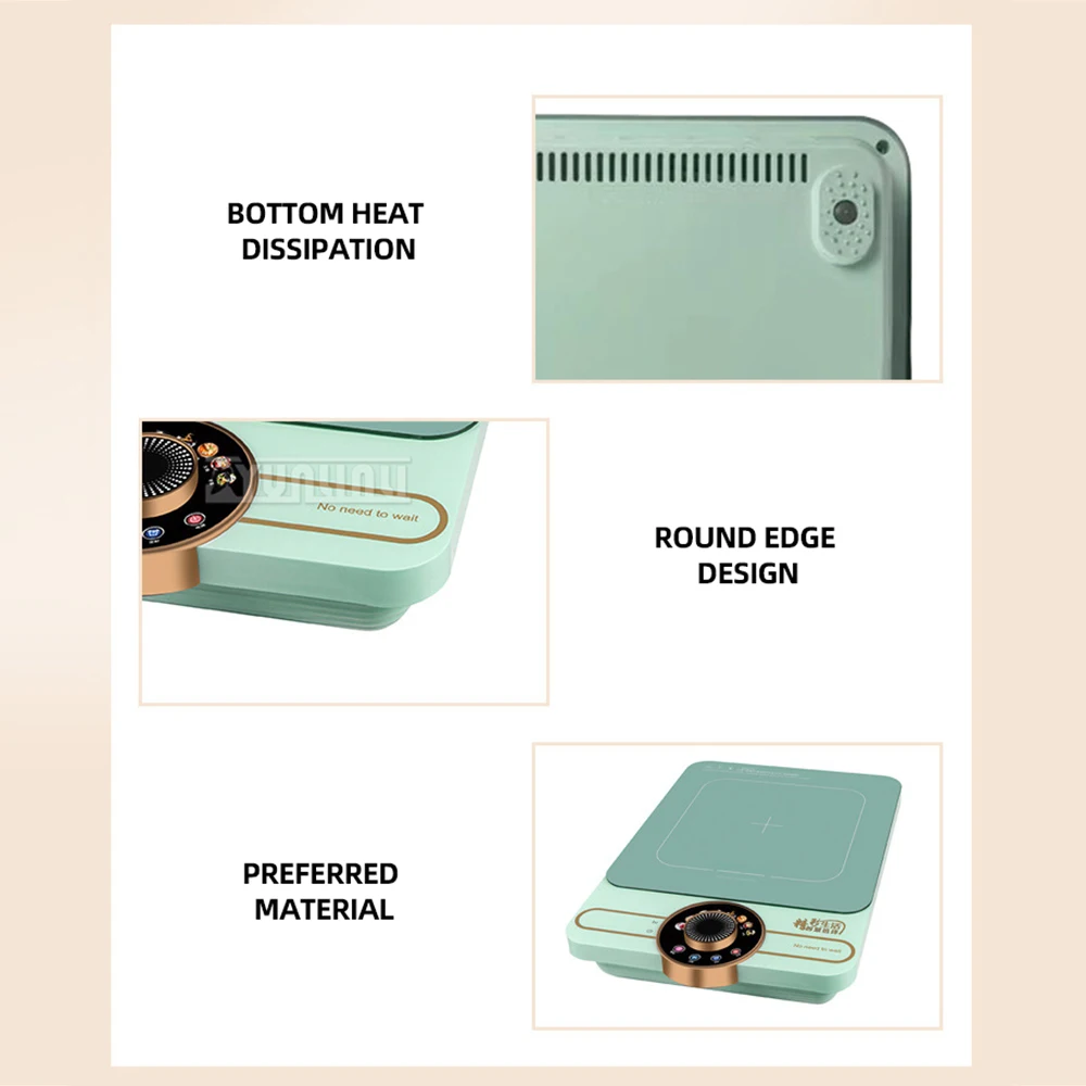 Мини Estufa Electrica Stir Fry Hot Pot Estufa Electrica Плита Кухонная техника Бытовая индукционная варочная панель Энергосберегающая