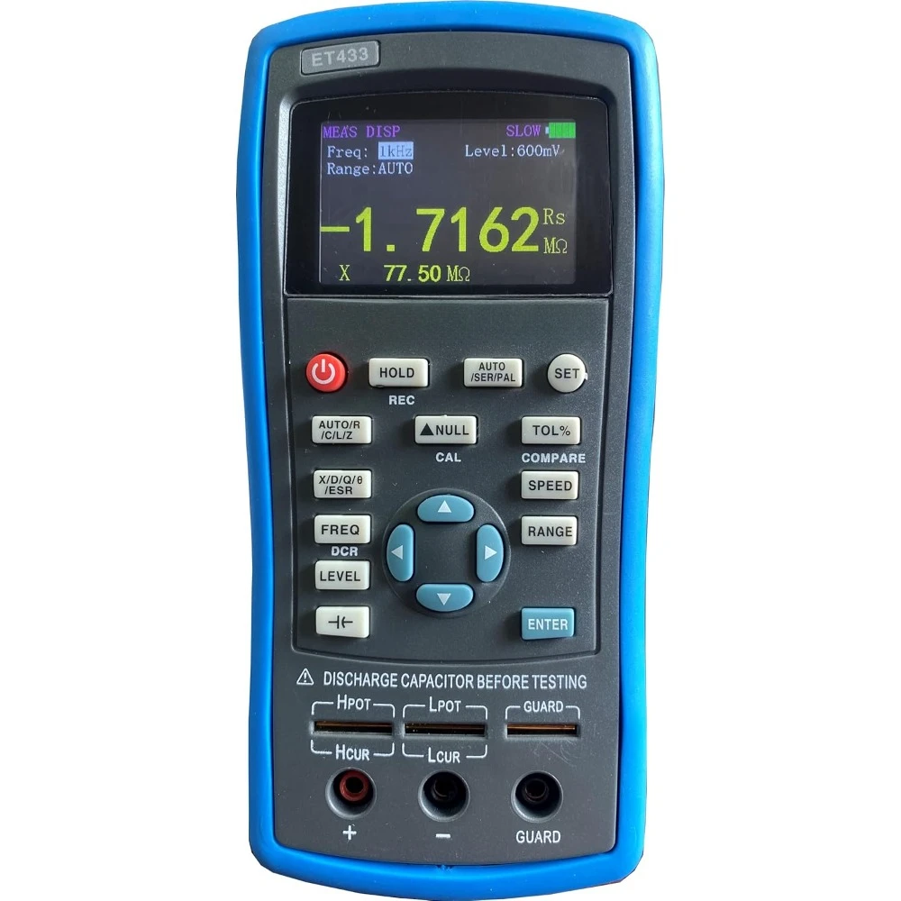 Handheld inductance Meter capacitance Meter to Measure Components ; Accuracy 0.2%; 5 Digit Display inductance Meter (ET433)