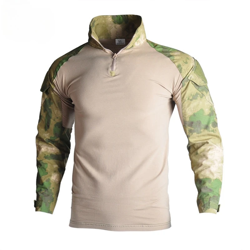 

Man Tactical Shirt Military Combat Long Sleeve T Shirt Camouflage Shirts Paintball T Shirt Hunting Cothes Soldier Uniform