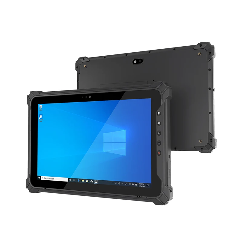 

10.1 Inch Touch Industrial Rugged Tablet Windows10/11 IP65 NFC GPS 4G LTE Option Barcode Scanner Front and Rear Dual Cameras