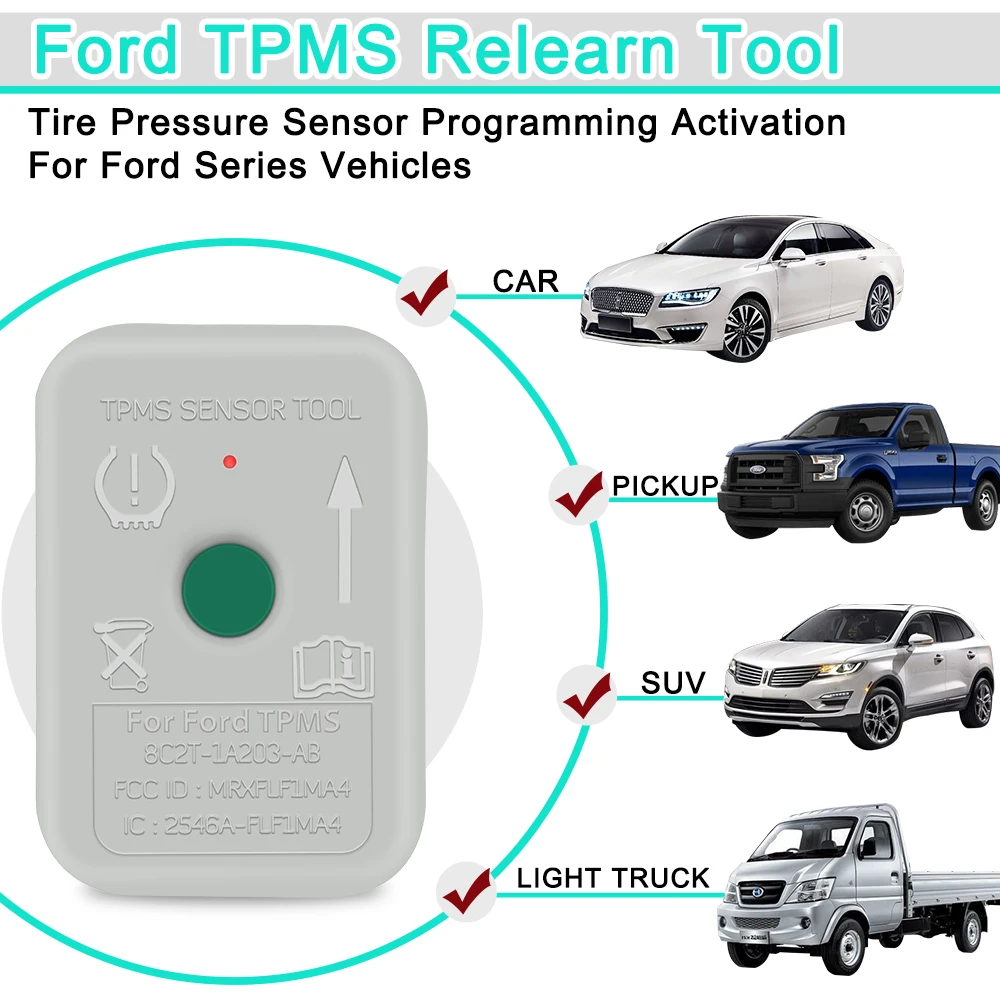 

OBDResource Tire Pressure Monitoring System TPMS 19 Sensor Programming Reset Tool for Ford 8C2Z-1A203-AB TPMS Accessories