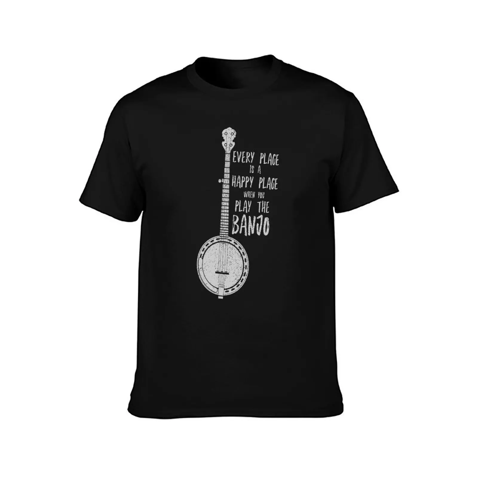 Funny Banjo Shirt - Folk Bluegrass Newgrass Rock T-Shirt Soft Cotton Print T-Shirt