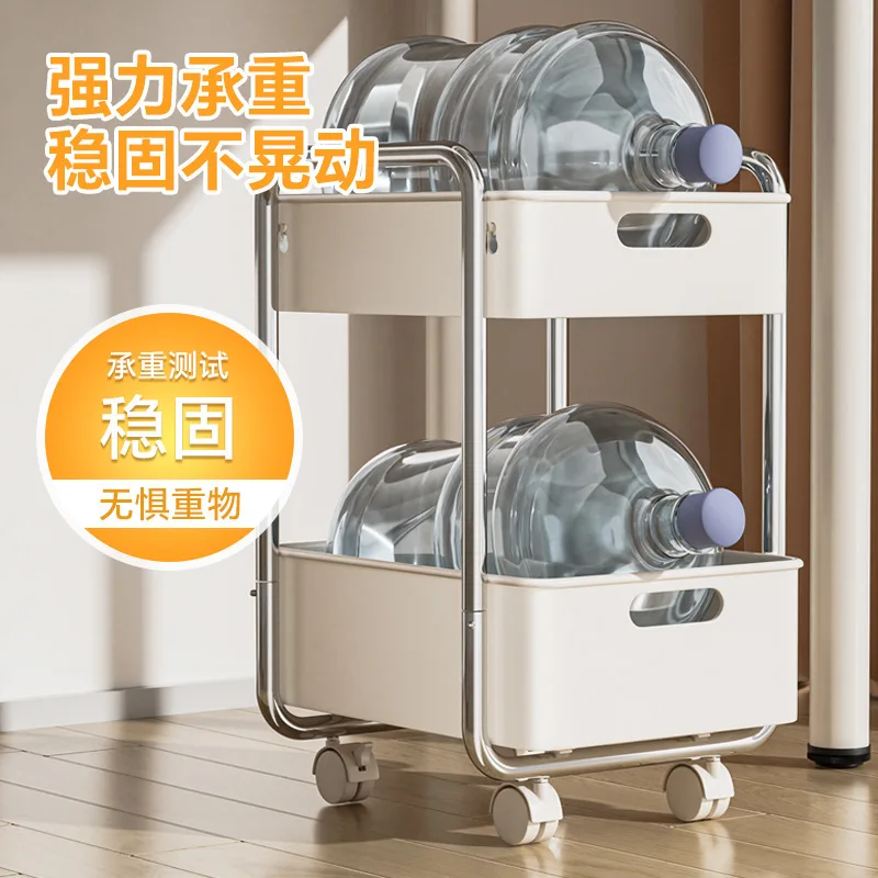 Office Trolley Under Desk Storage Rack With Wheels Movable File Sorting Station Student Classroom, Backpack Storage Rack