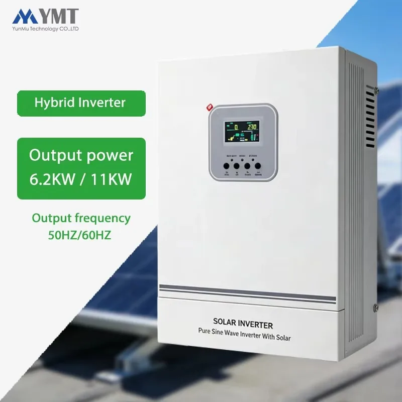 High Quality 11kw 10.6kw 5.5kw 6.2kw Hybrid Inverter Built-in MPPT Parallel Function Off Grid Power Inverter