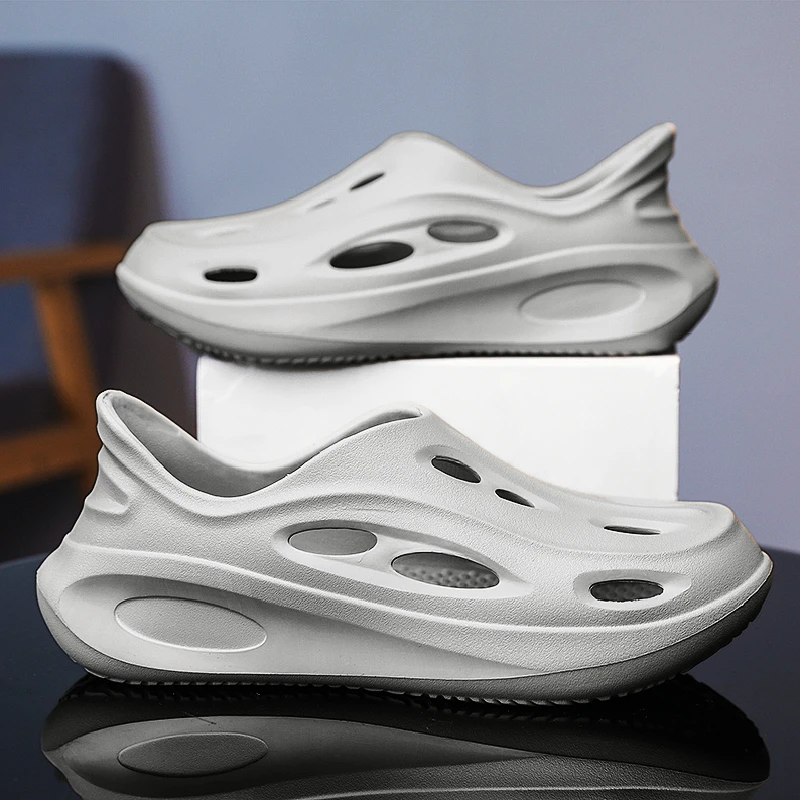 Men's Summer Outdoor Driving Beach Sandals Thi Bot Anti-slip Full Cover Clog oes Breathable EVA Slip-On Sport Casual S...