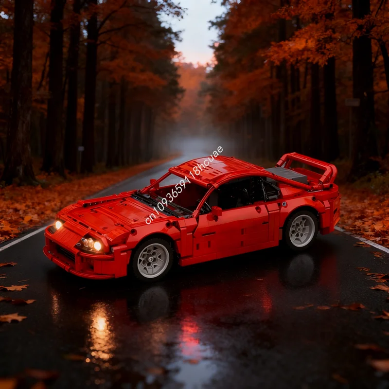 

1233pcs MOC Toyota Supra 1 Red RC Technical Model Building Christmas Gift Blocks Construction Toy DIY Creative Idea Education