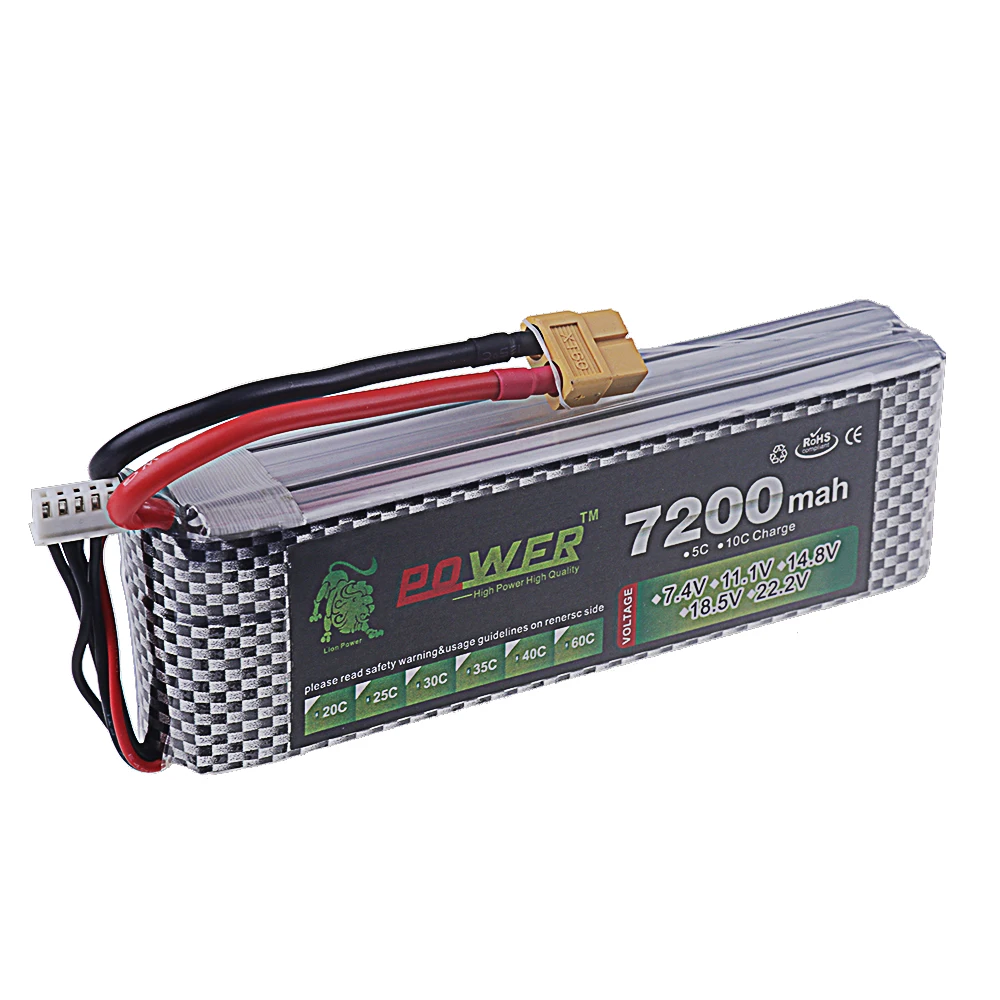 Brand New 4S Battery 4200mAh / 5200mAh / 7200mAh 14.8V Rechargeable Battery For RC Drone FPV Quadcopter RC Toys Cars