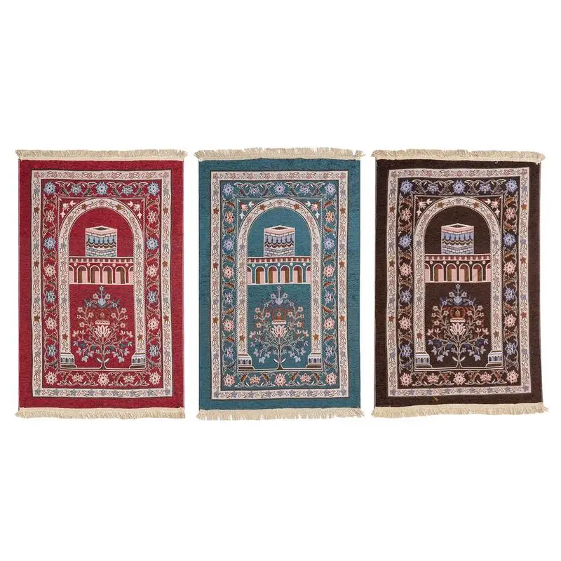 Muslim Prayer Mat Thick Soft Praying Rugs For Muslims Non Slip Bottom Machine Washable Muslim Carpet For Ramadan Festivals