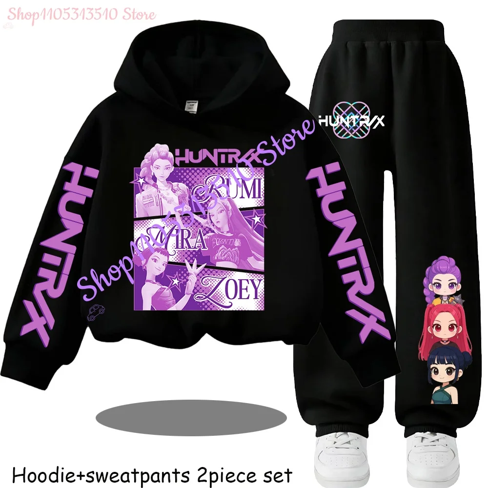 Girls Huntrx Hoodie Set 4