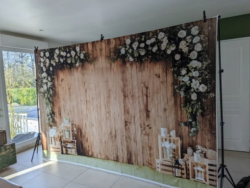 Wedding Scene Party Decoration Photocall Bridal Shower Backdrop Flowers Wall Floral Baby Birthday Photography Background