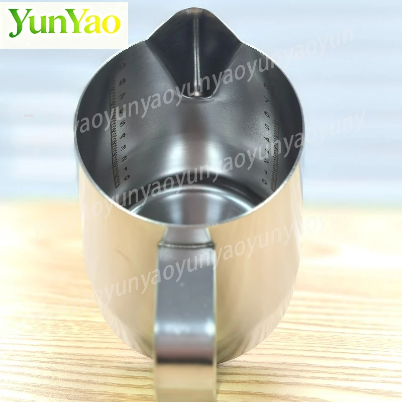 

Stainless Steel Milk Frothing Pitcher, 450ml 500ml 600ml for Latte Art & Coffee, Professional