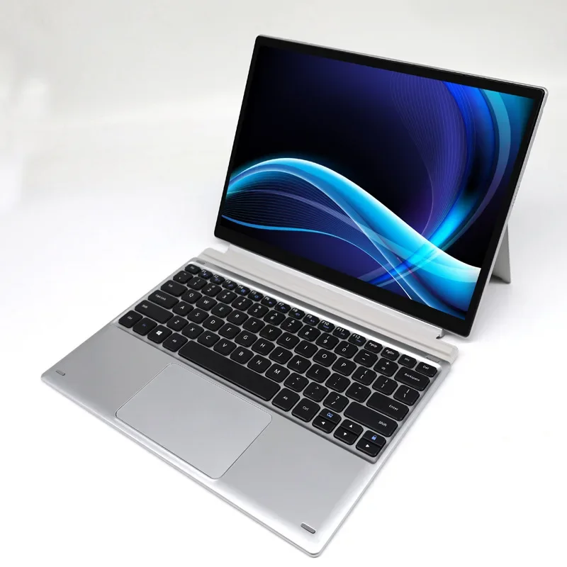 Factory 12.3 inch 2 in 1 Laptop J4125 8G RAM/128G ROM Win11 Laptops Touch Screen Tablet PC with Keyboard