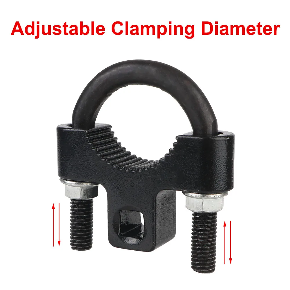 Herramienta de reparación de barra de amarre interior en forma de U, herramientas de extracción de balancín de chasis de coche, Kit de desmontaje, adaptador de accionamiento de 3/8 ", 30-33mm ajustable