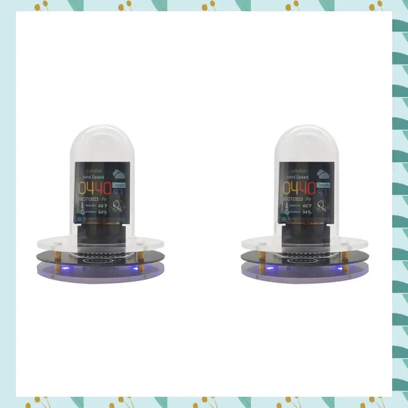 Reloj de tubo Nixie A71P 2X RGB, WIFI inteligente, red, emisor de luz LED, pantalla a Color IPS, luz nocturna de tubo Digital analógico DIY